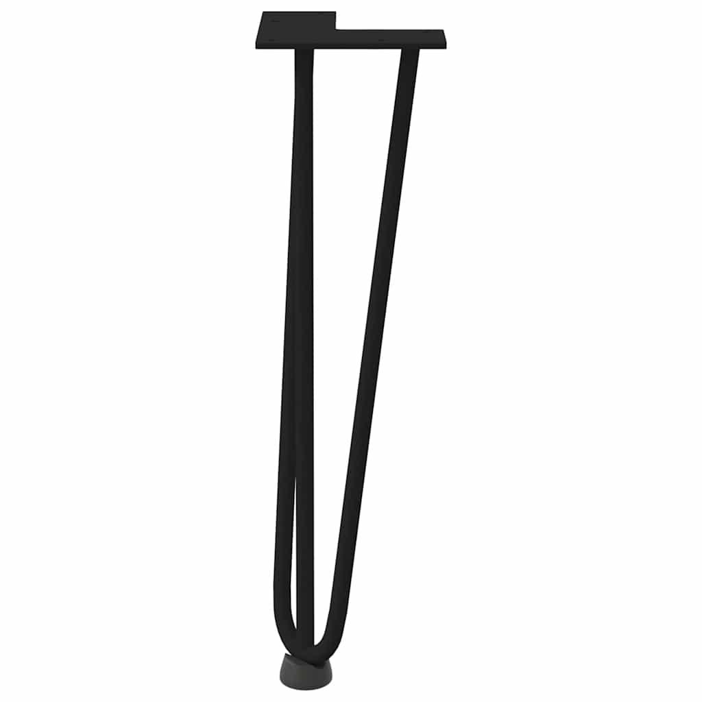 Hairpin Legs for Coffee Table 4 pcs Black 42 cm Solid Steel