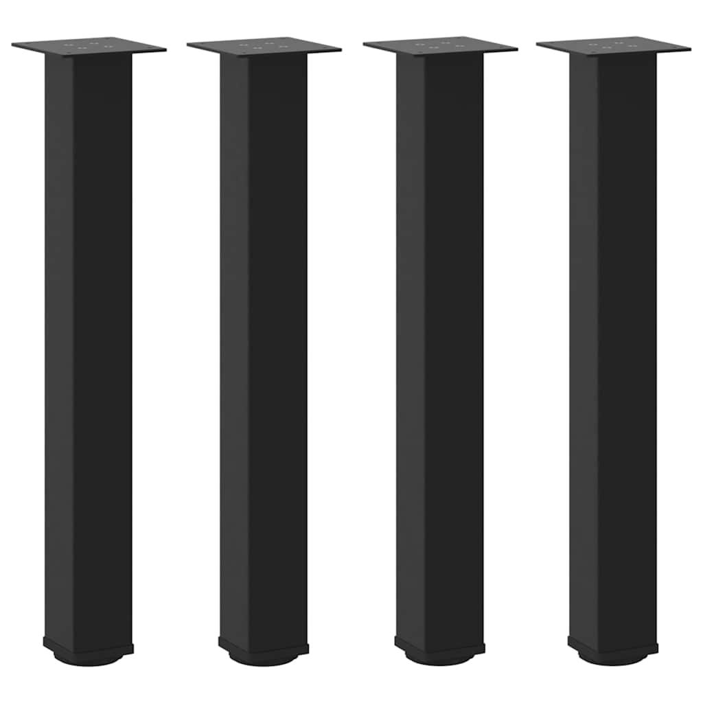 Console Table Legs 4 pcs Black 72-74 cm Steel