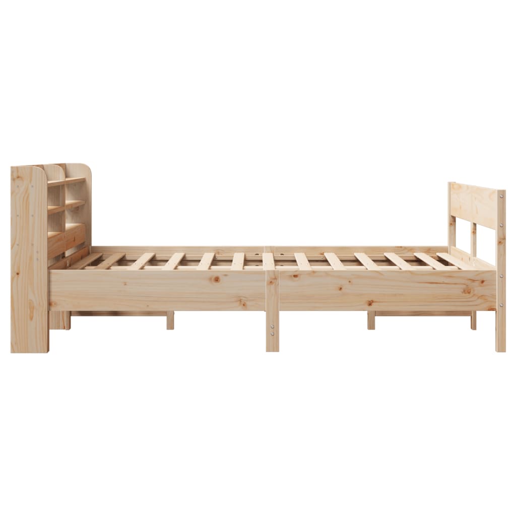 Bed Frame without Mattress 150x200 cm Solid Wood Pine