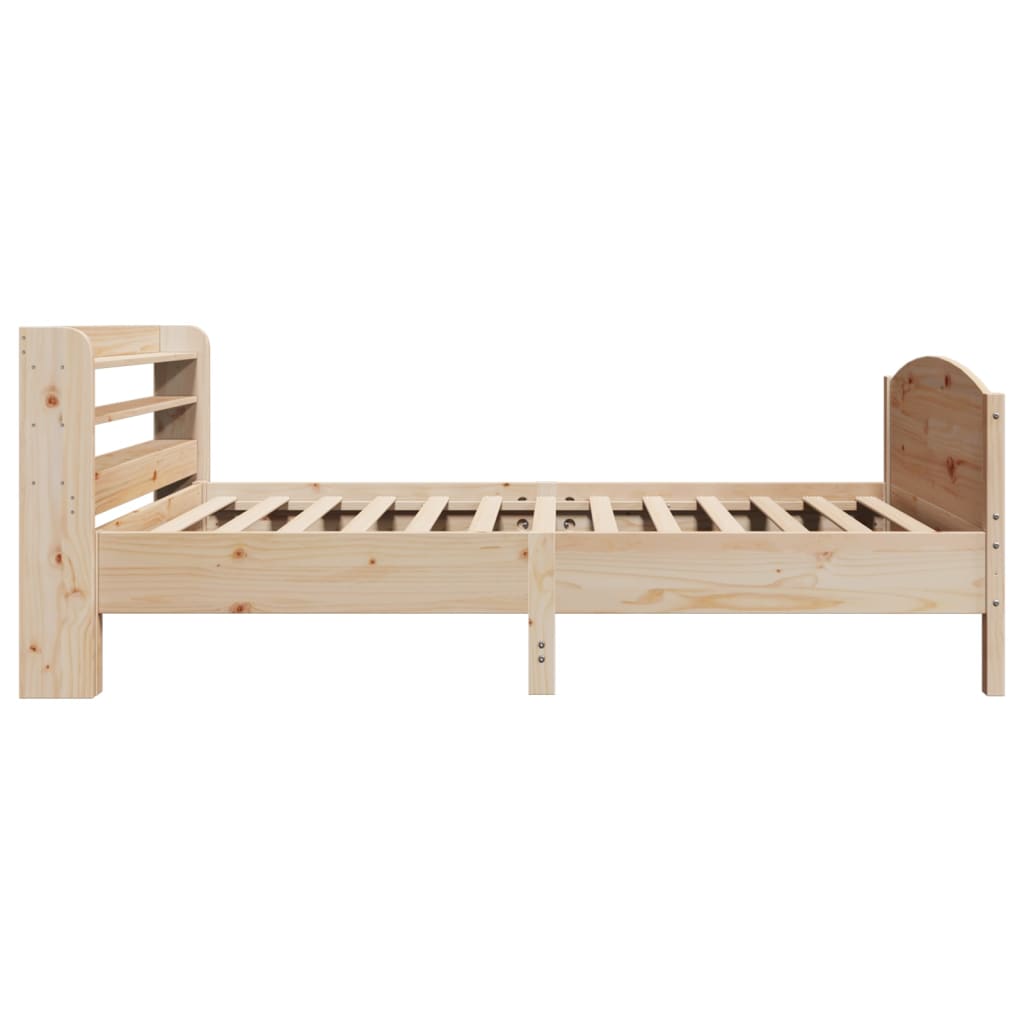 Bed Frame without Mattress 90x190 cm Solid Wood Pine