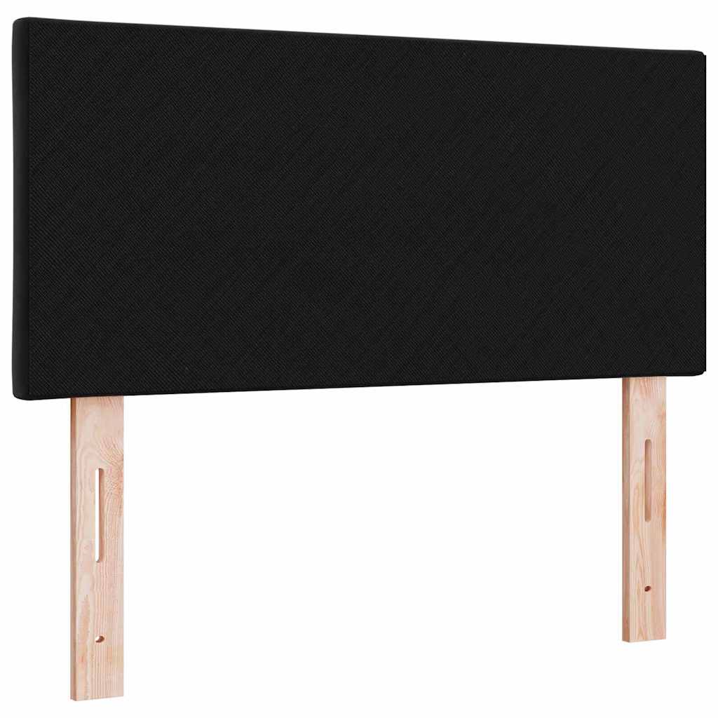 LED Headboard Black 100 cm Velvet