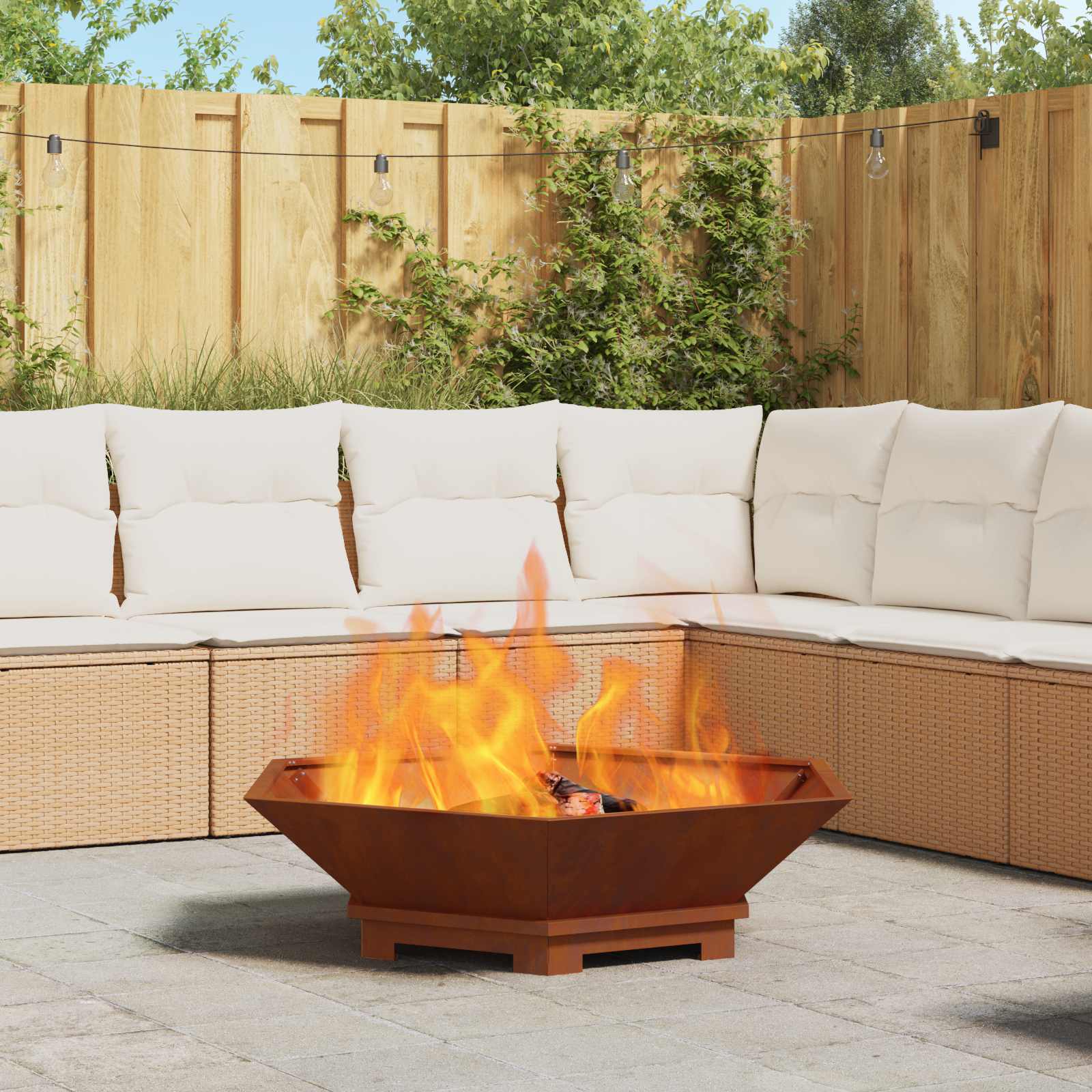 Fire Bowl Rusty 100 x 100 x 28 cm