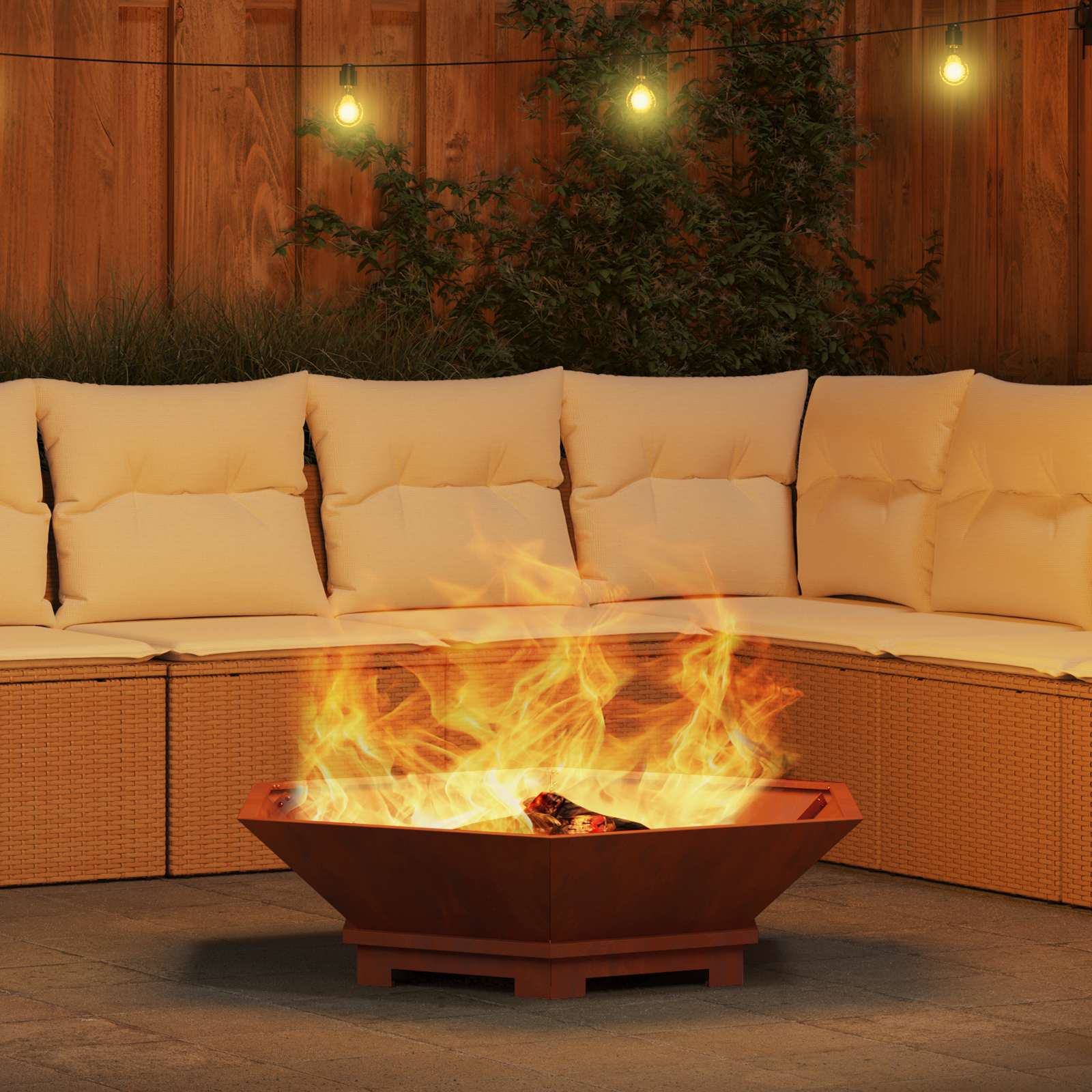 Fire Bowl Rusty 100 x 100 x 28 cm
