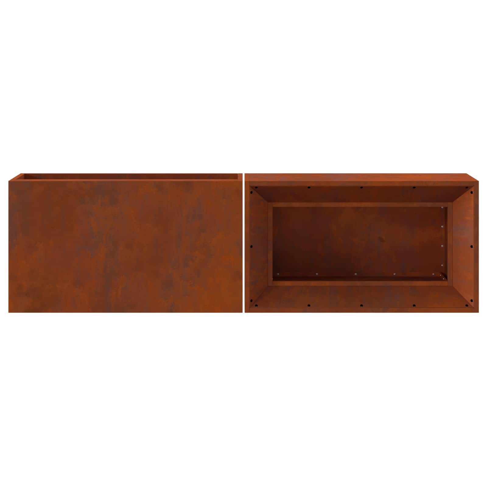 Fire Bowl Rusty 160 x 45 x 35 cm Weathering Steel