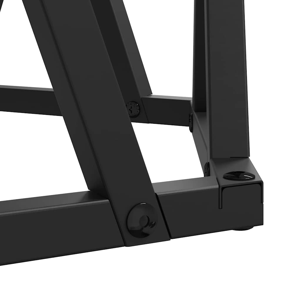 Nesting Side Table 3 pcs Black Oak Engineered wood and steel