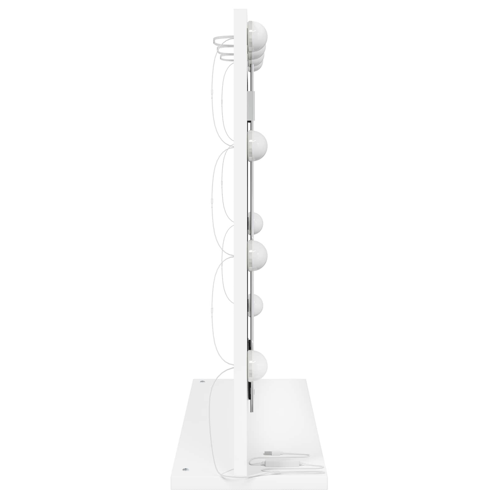 Vanity Mirror White 60 x 55 x 18 cm Glass and Engineered wood