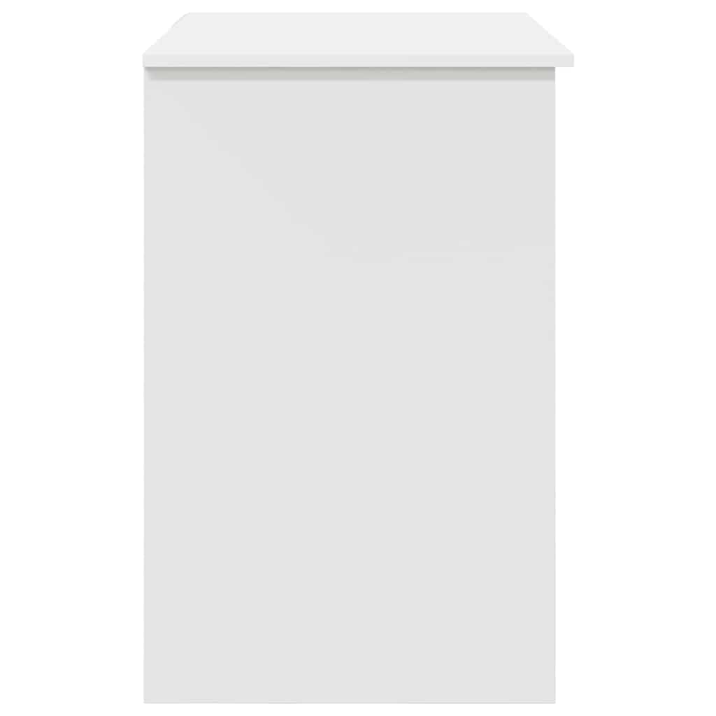 Desk with Drawer White 90 x 49 x 75 cm Engineered Wood