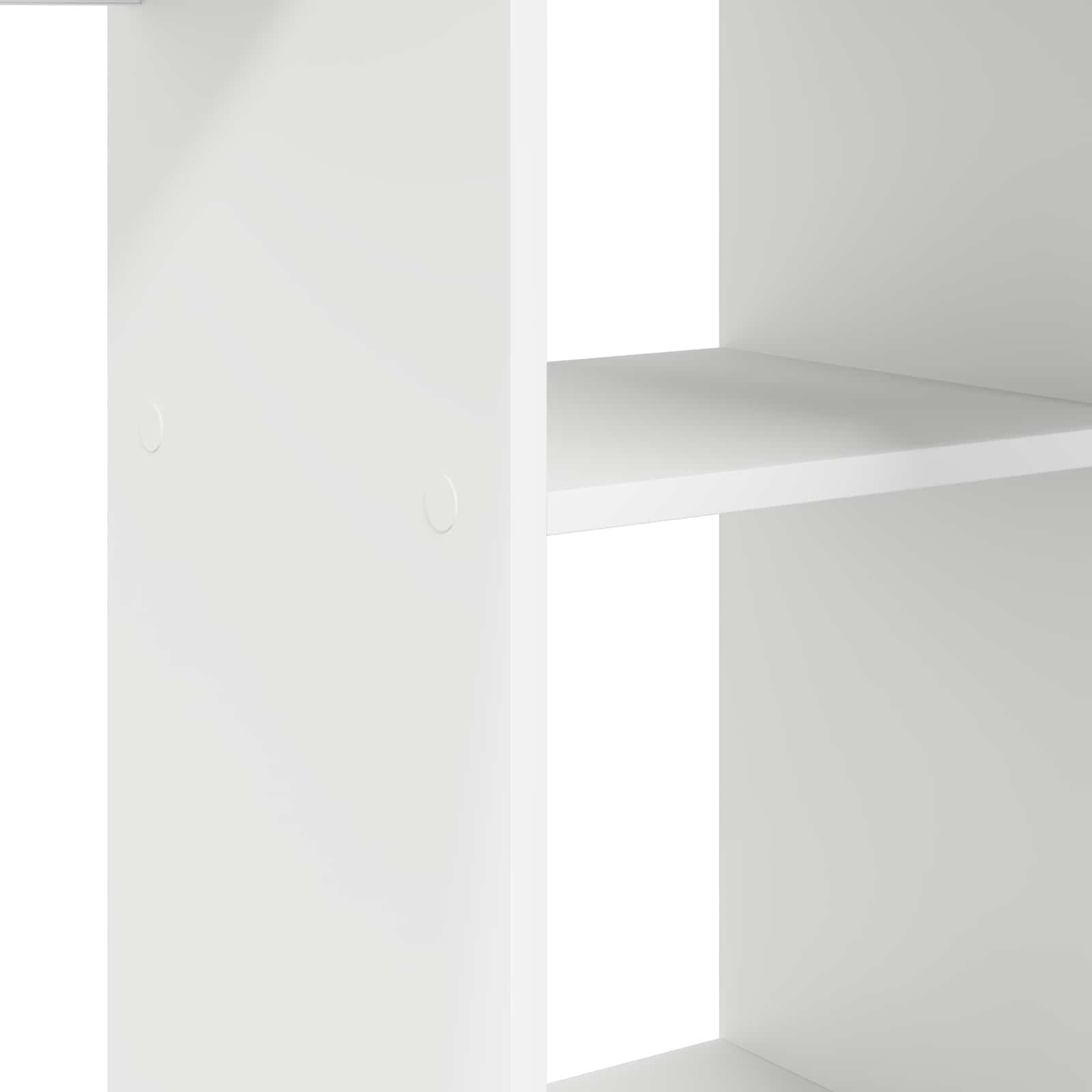 Desk White 142 x 102 x 73 cm Engineered Wood