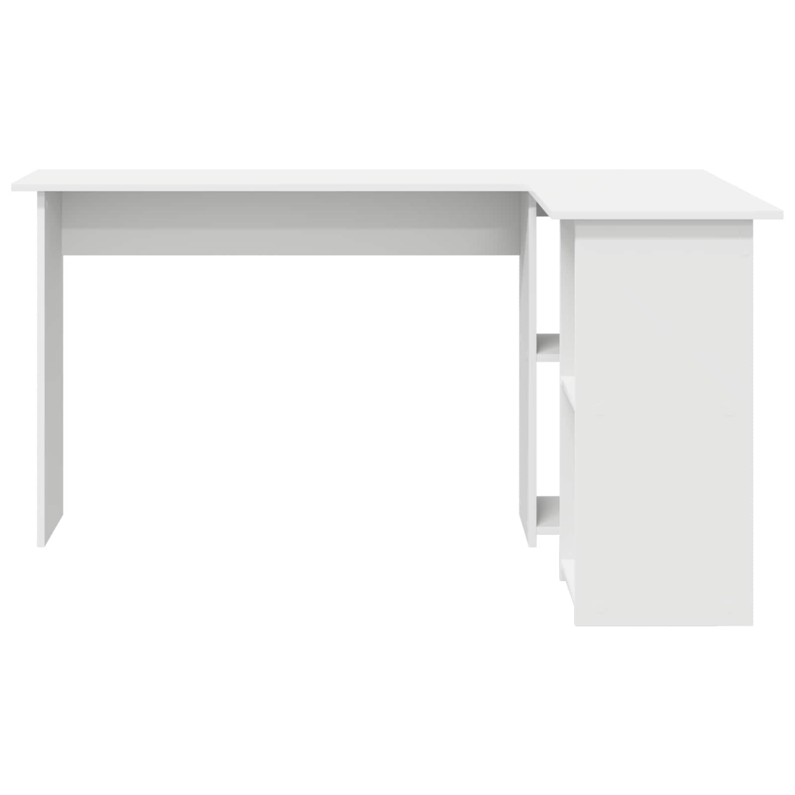 Desk White 142 x 102 x 73 cm Engineered Wood