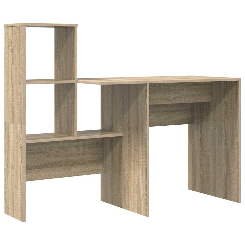 Desk Sonoma Oak Engineered Wood 131,5 x 50 x 106,5 cm