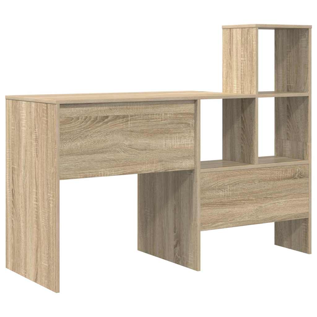 Desk Sonoma Oak Engineered Wood 131,5 x 50 x 106,5 cm