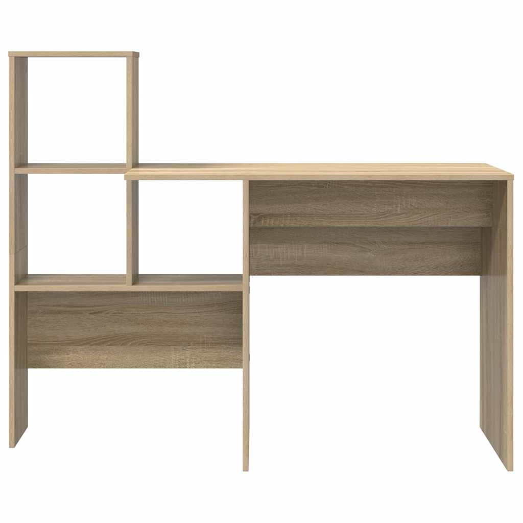 Desk Sonoma Oak Engineered Wood 131,5 x 50 x 106,5 cm