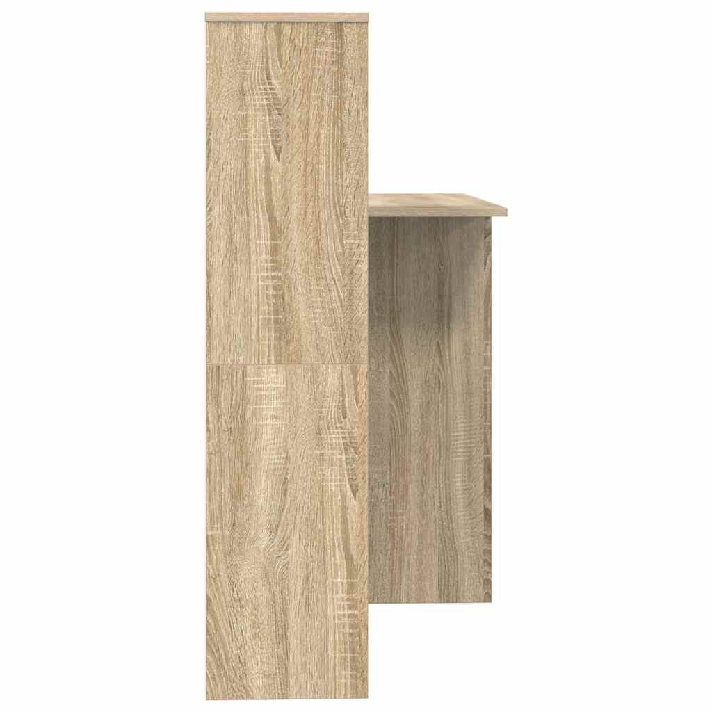 Desk Sonoma Oak Engineered Wood 131,5 x 50 x 106,5 cm