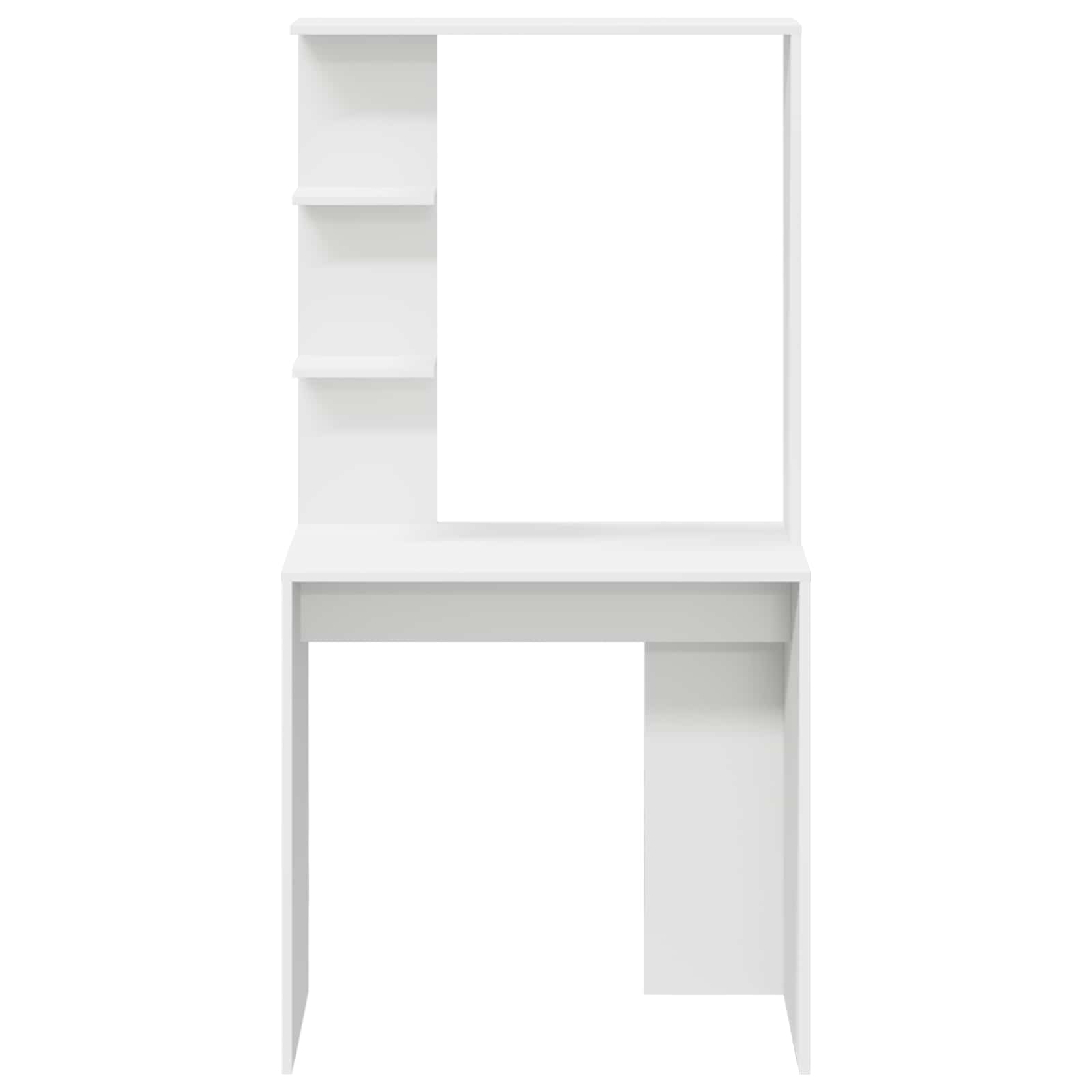 Desk White Engineered Wood 78,5 x 37 x 154,5 cm