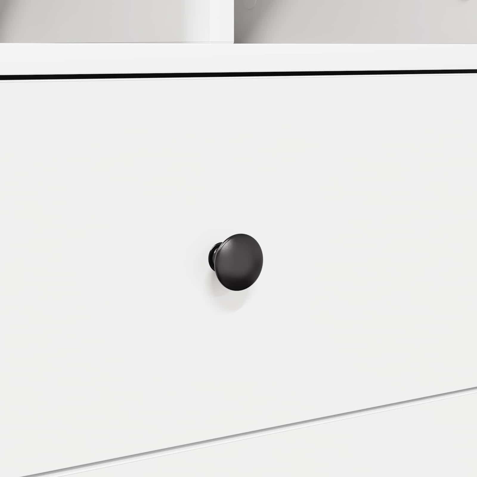 Highboard with Drawer White 45,5 x 34 x 127 cm