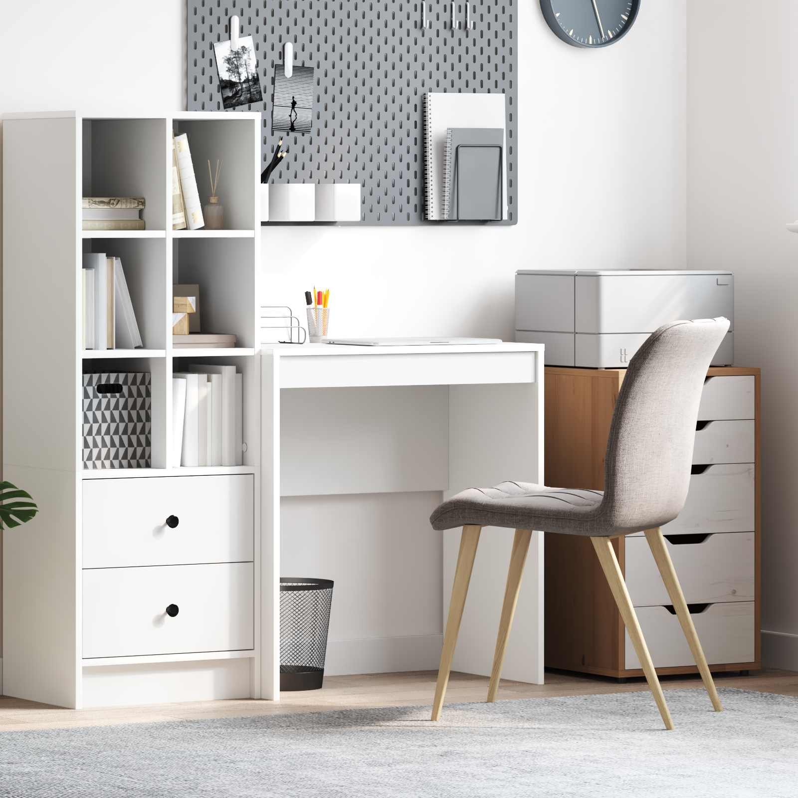 Desk White 70 x 40 x 76 cm
