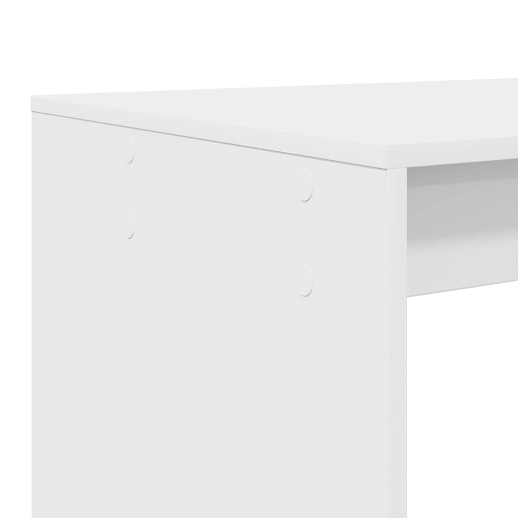 Desk White Engineered Wood 108 x 55 x 103.5 cm