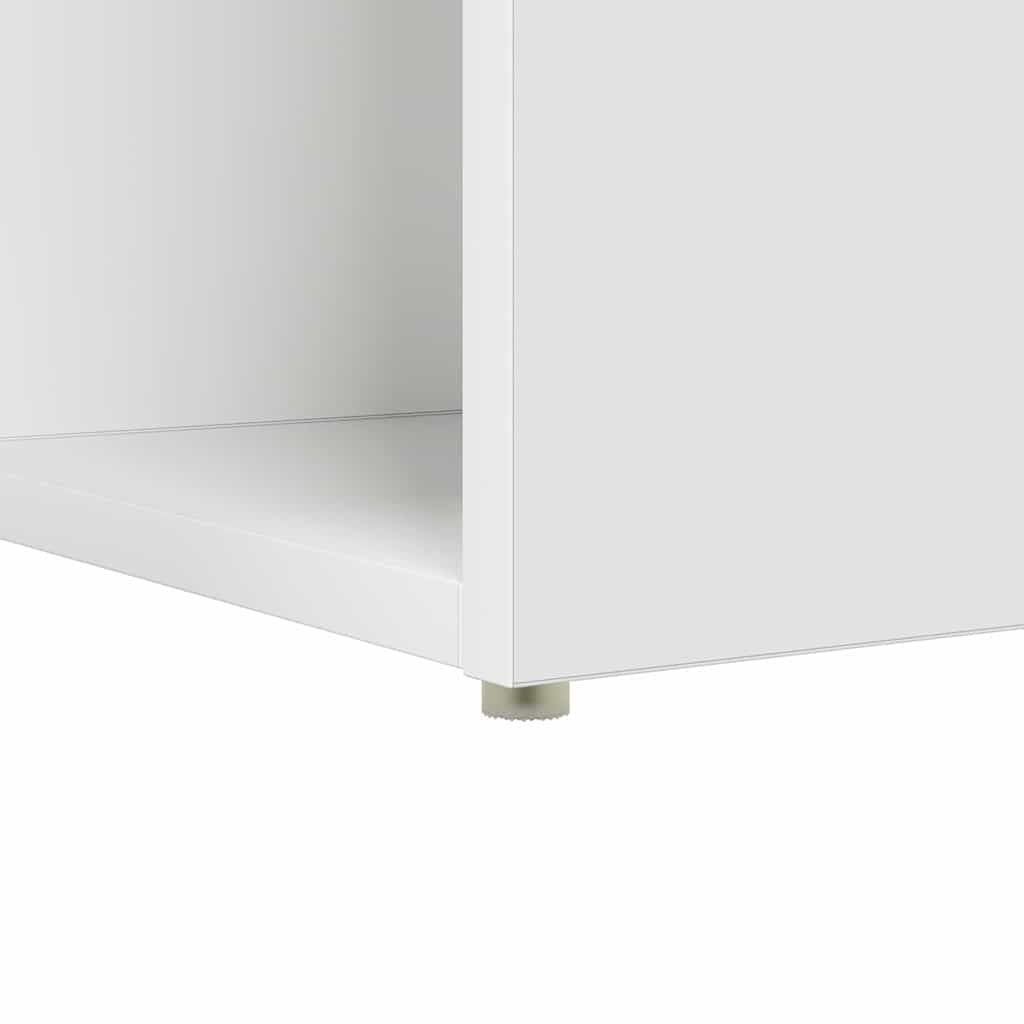 Desk White Engineered Wood 108 x 55 x 103.5 cm