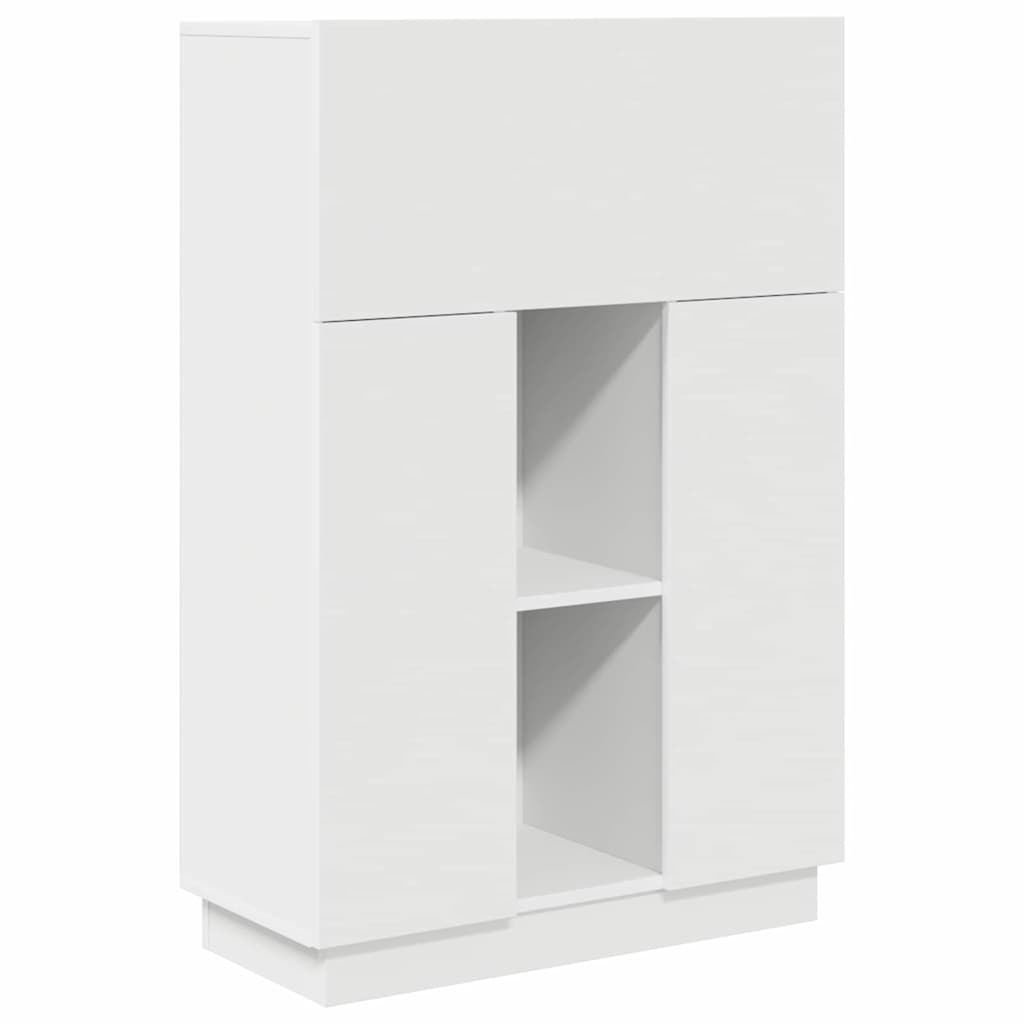 Desk White 71.5 x 31.5 x 106.5 cm Engineered Wood