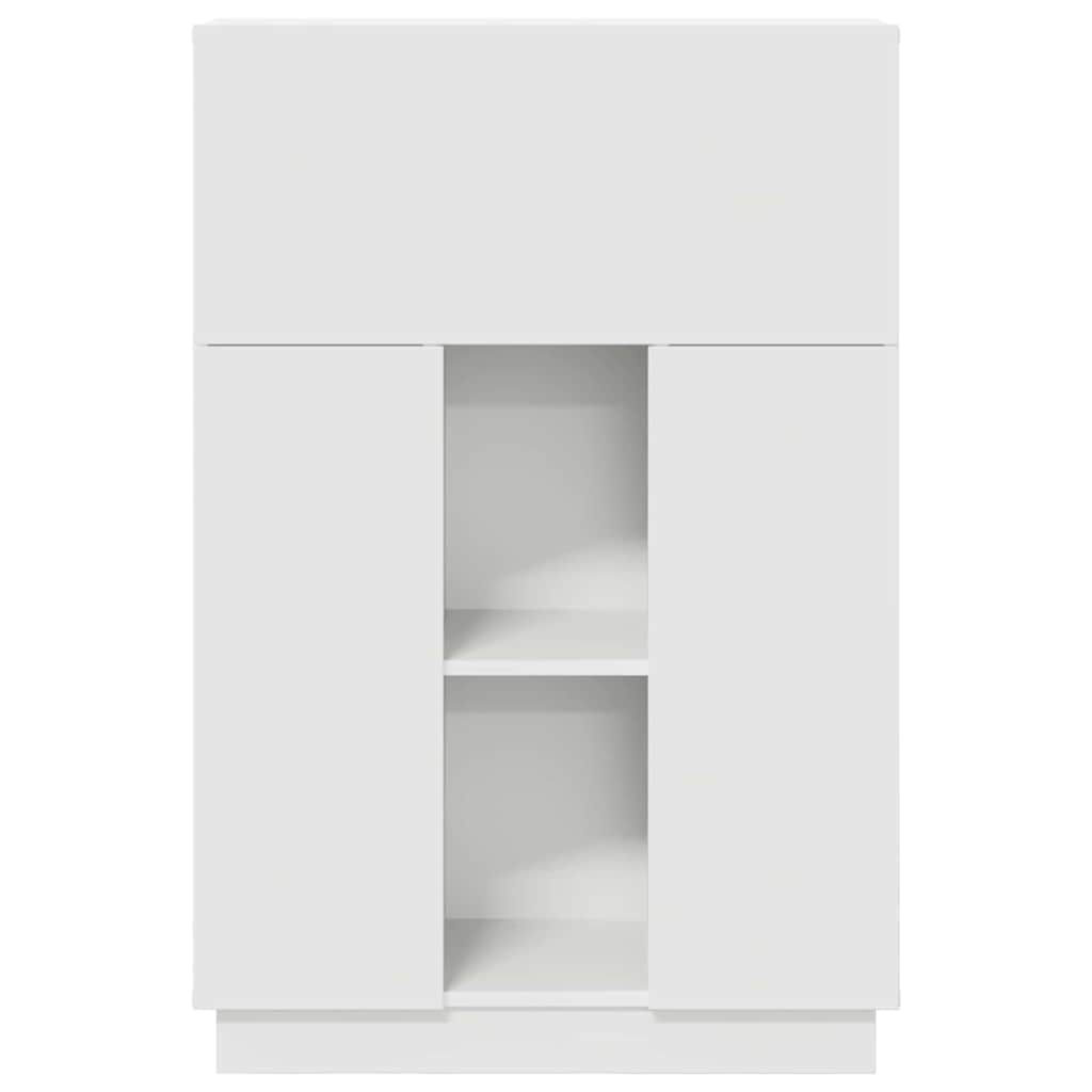 Desk White 71.5 x 31.5 x 106.5 cm Engineered Wood