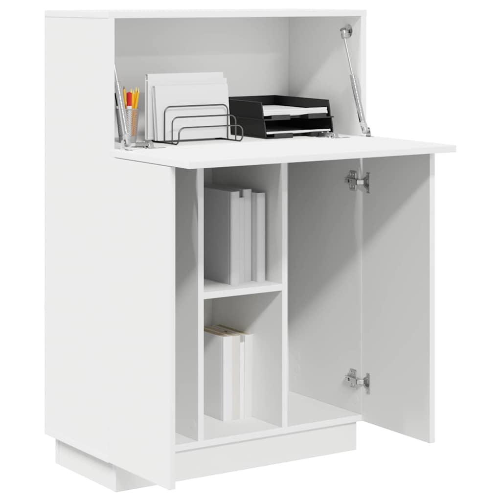 Desk White 71.5 x 31.5 x 106.5 cm Engineered Wood