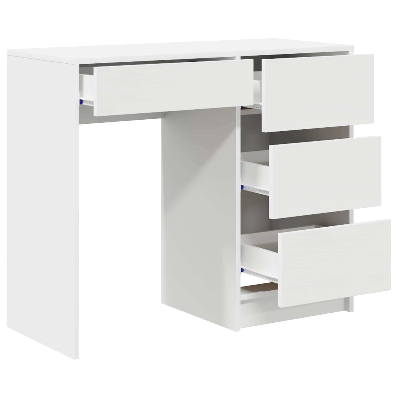 Desk White 90 x 37.5 x 75 cm Engineered Wood