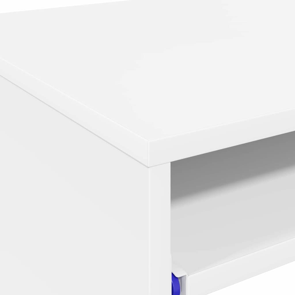 Desk with Drawer White 77.5 x 43 x 79 cm Engineered Wood