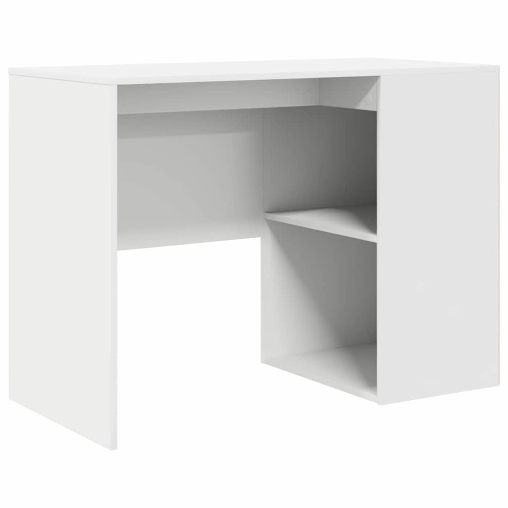 Desk White Engineered Wood 102 x 50 x 75 cm