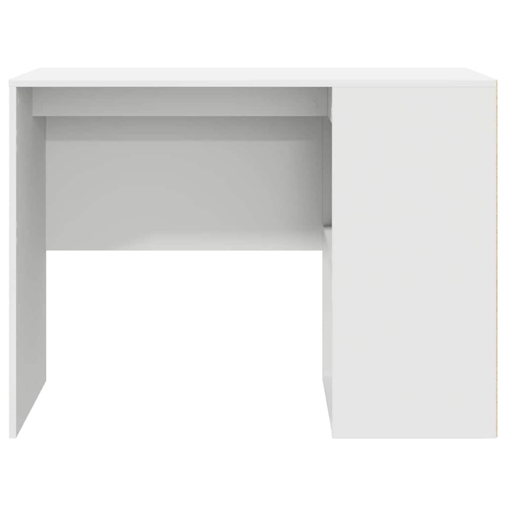 Desk with Shelf White 102 x 50 x 75 cm Engineered Wood