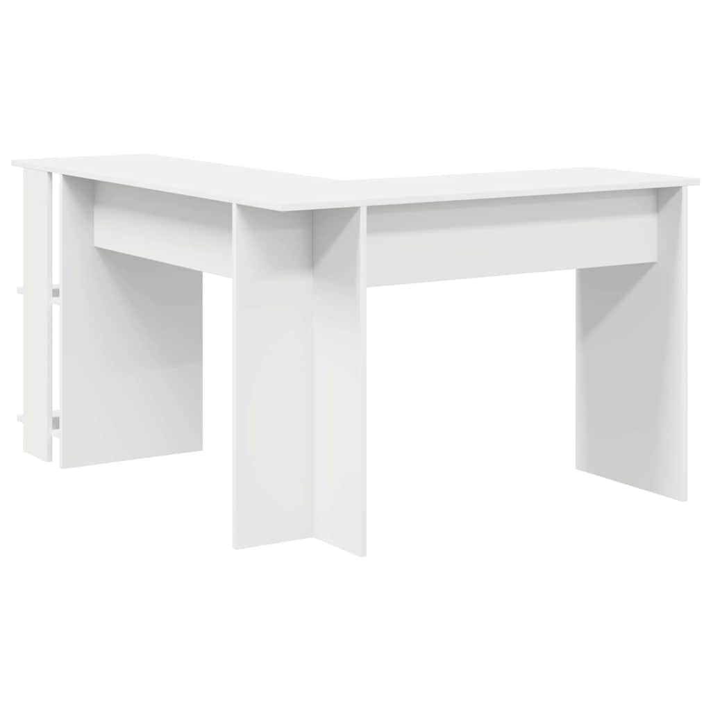 Corner Desk White 140 x 113,5 x 75 cm Engineered Wood