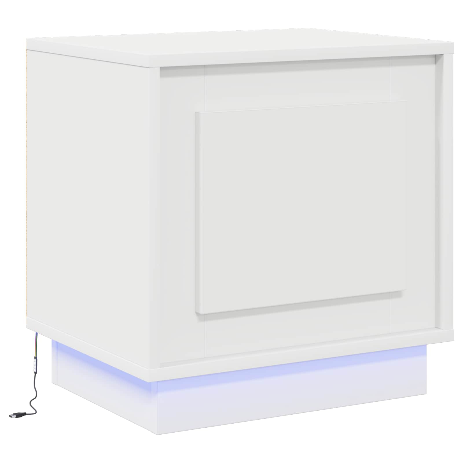 Bedside Cabinet White 44 x 34,5 x 45 cm Engineered Wood