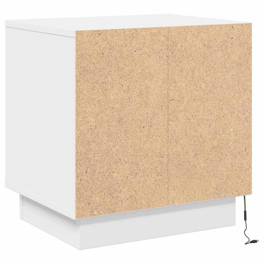 Bedside Cabinet White 44 x 34,5 x 45 cm Engineered Wood