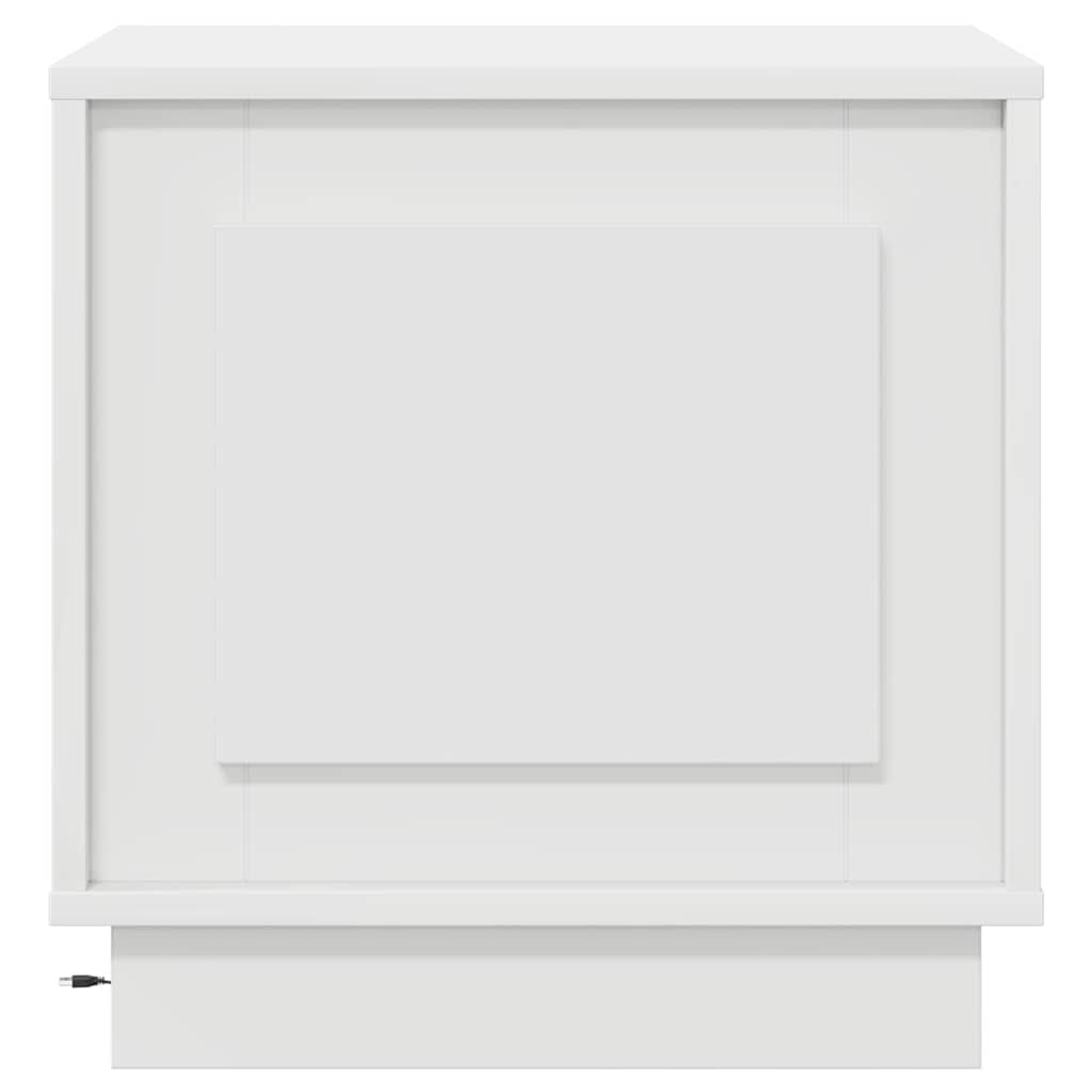 Bedside Cabinet White 44 x 34,5 x 45 cm Engineered Wood