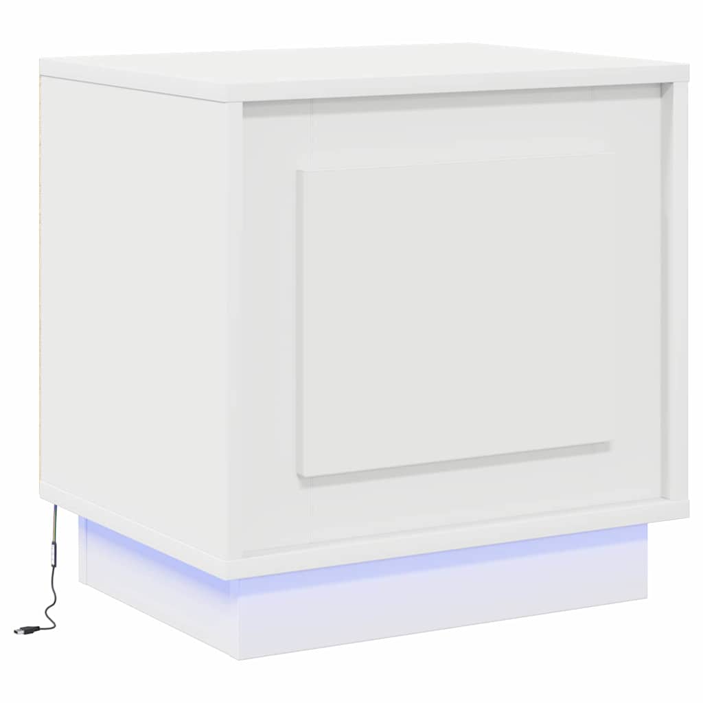 Bedside Cabinet 2 pcs White 44 x 34,5 x 45 cm Engineered Wood