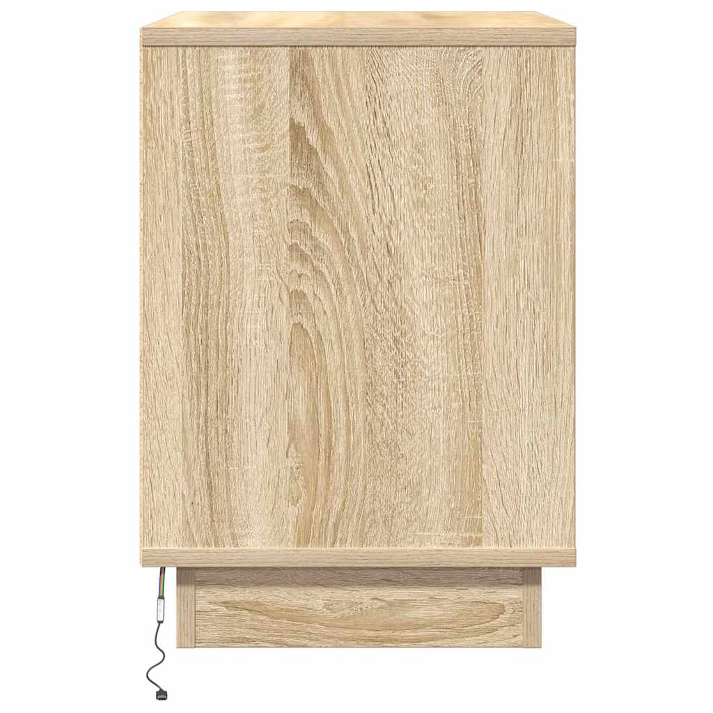 Bedside Cabinet with Drawer 2 pcs Sonoma Oak 50 x 34,5 x 50 cm.
