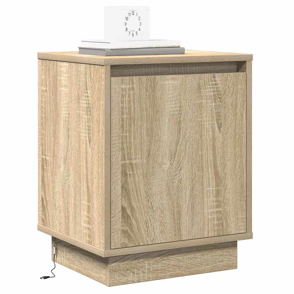 Bedside Cabinet 2 pcs Sonoma Oak 39 x 34,5 x 50 cm