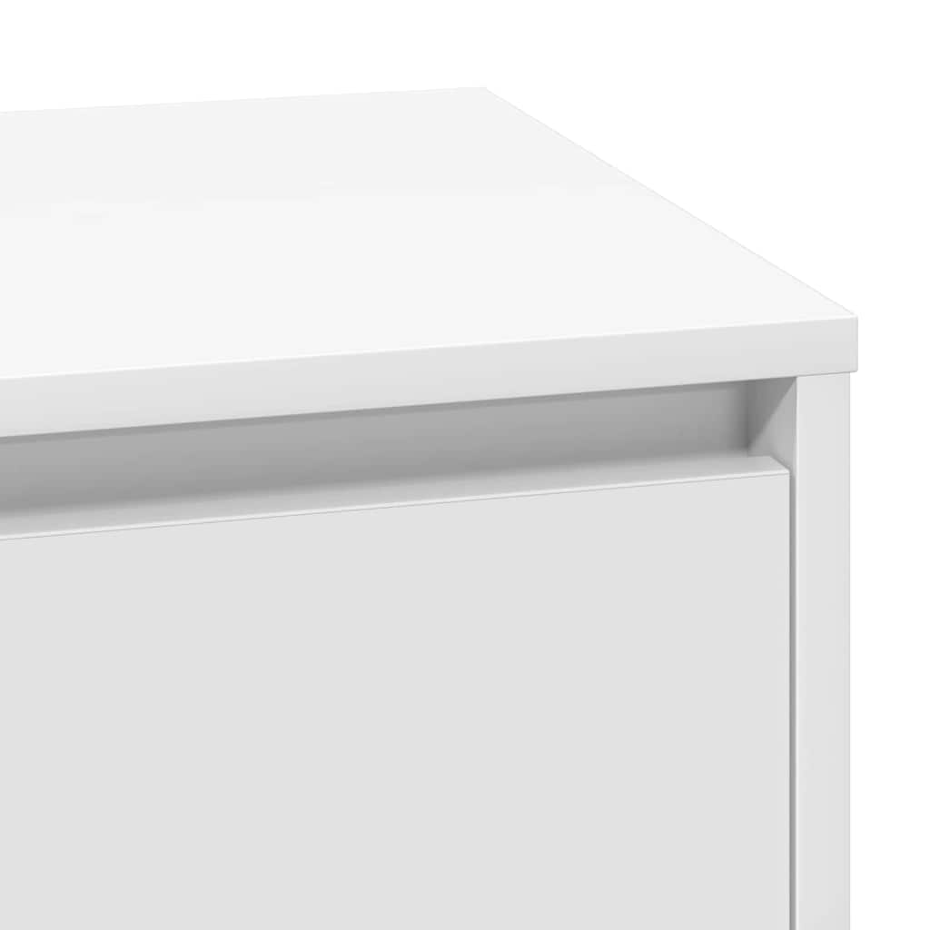Bedside Cabinet White 71 x 34,5 x 75 cm Engineered wood