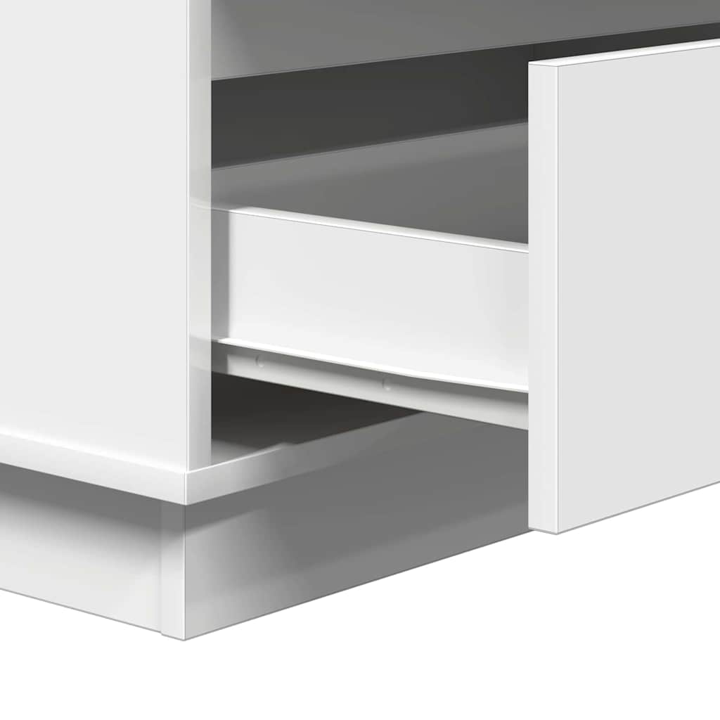 Bedside Cabinet White 71 x 34,5 x 75 cm Engineered wood
