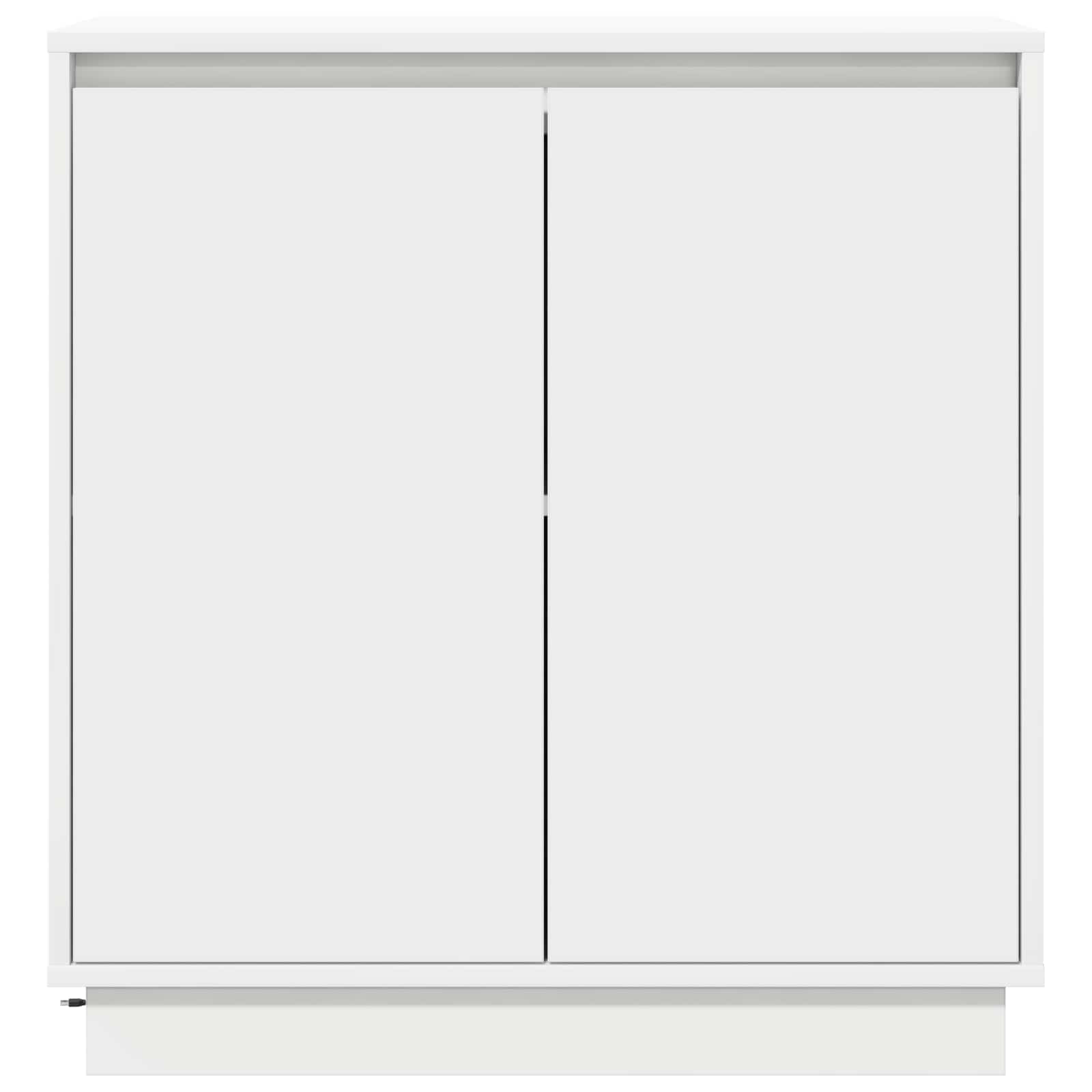 LED Sideboard for White 71 x 34,5 x 75 cm Engineered Wood