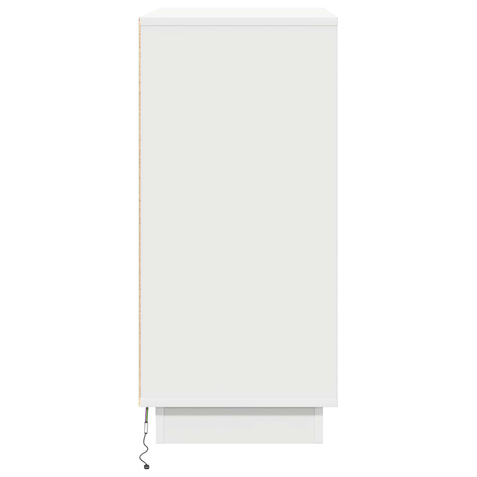 LED Sideboard for White 71 x 34,5 x 75 cm Engineered Wood