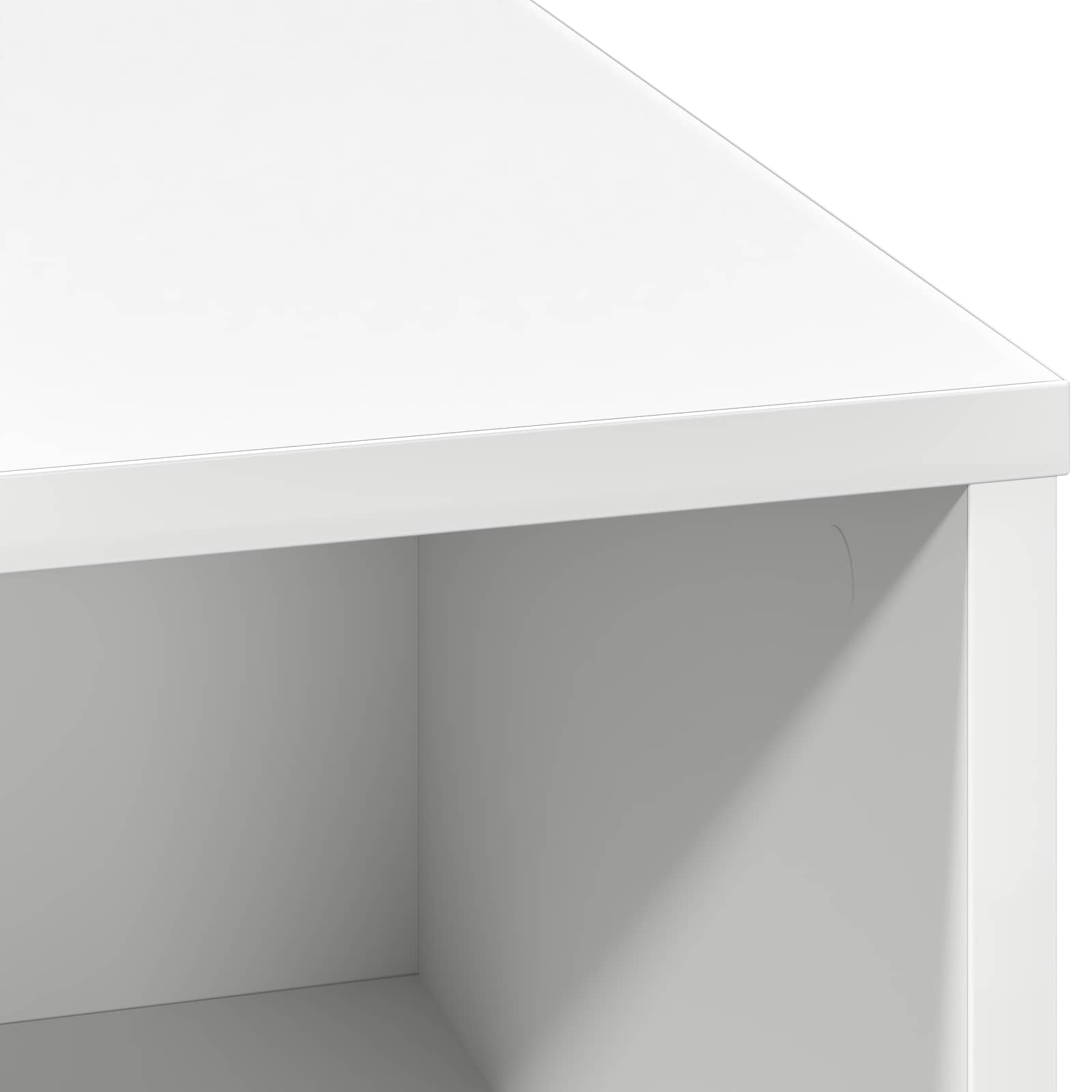 LED Sideboard White 71 x 34,5 x 75 cm Engineered Wood