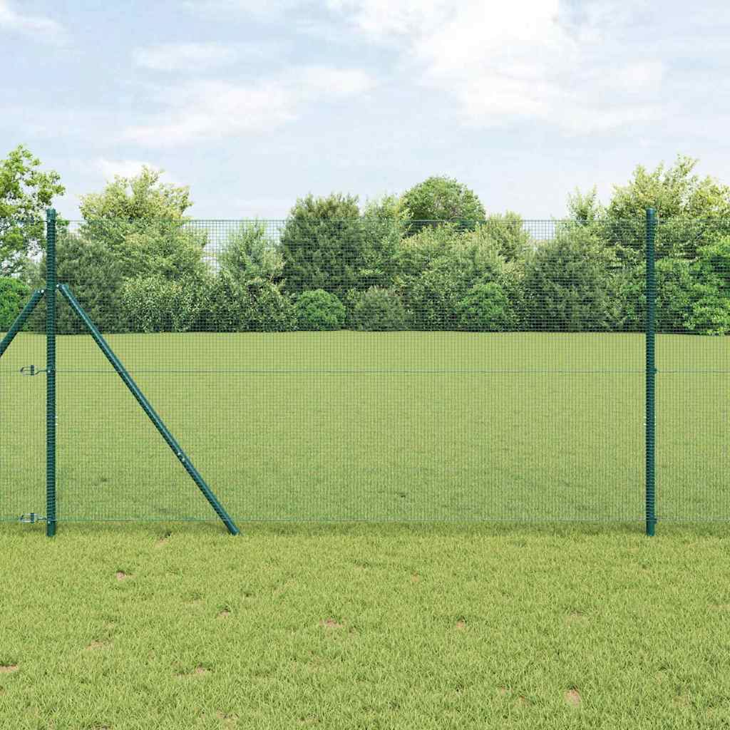 Ground Fix Welded Wire Fence 10 x 1 m (W x H) PVC-Coated Steel