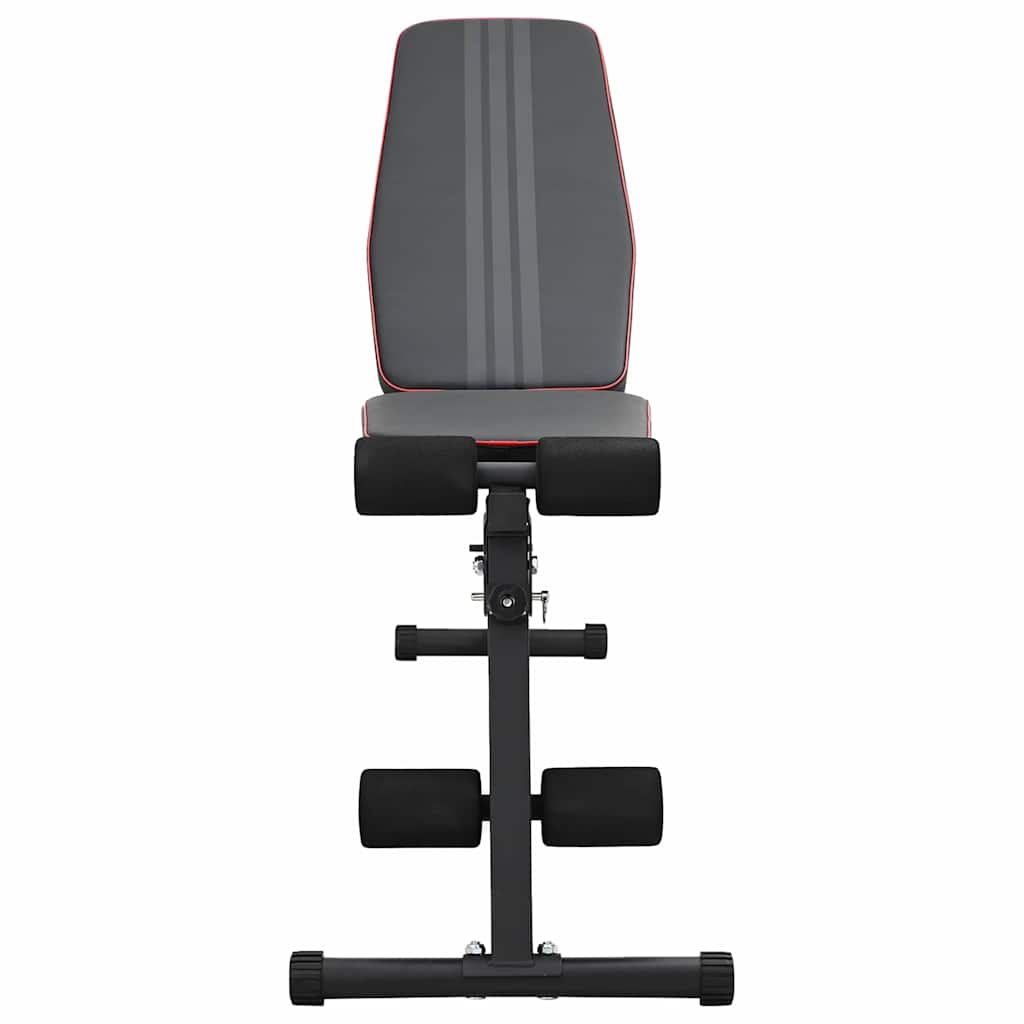 Weight Bench Manual Black 131 x 41 x 110 cm Powder-Coated Steel
