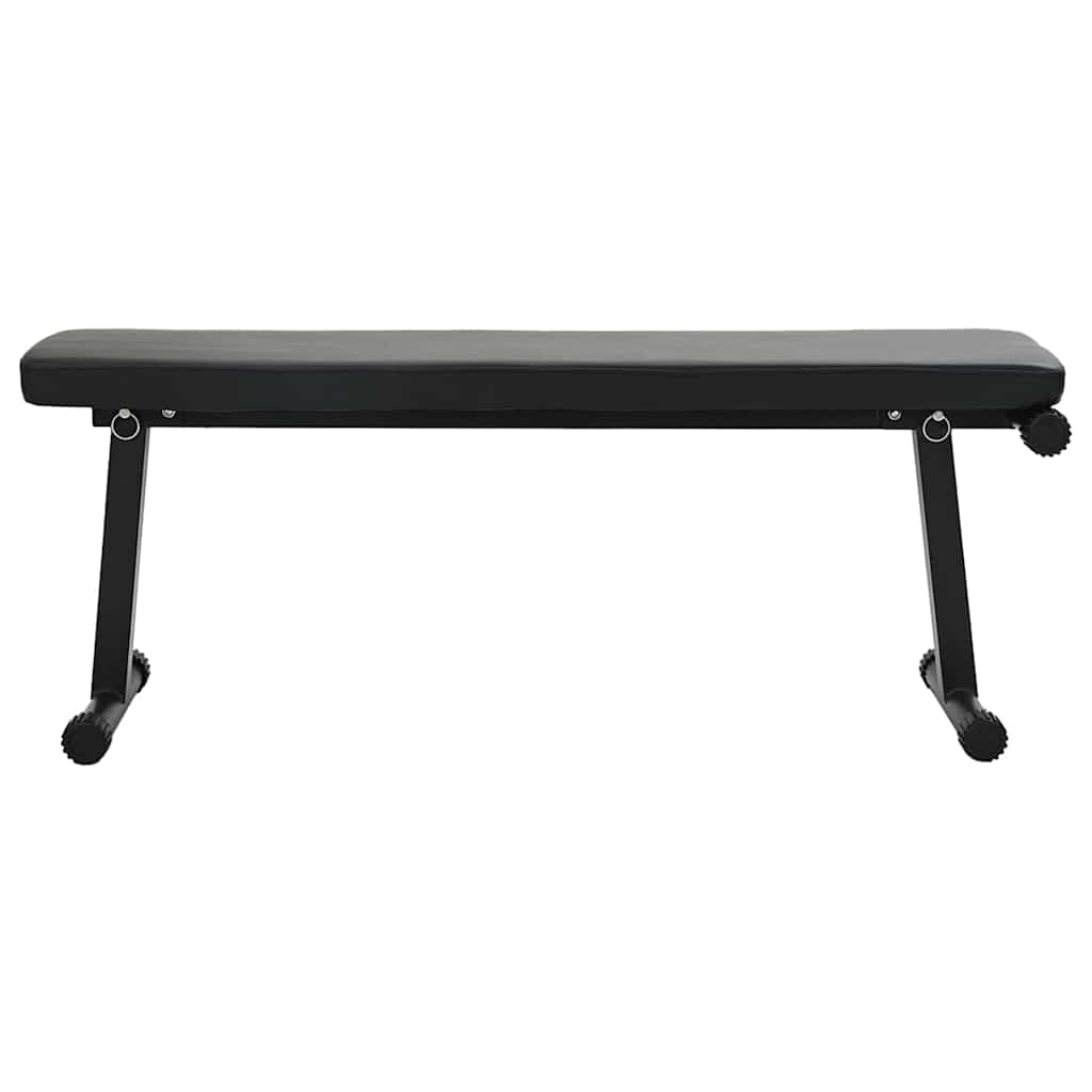 Weight Bench Folding Black 108 x 27 x 41 cm Powder-Coated Steel