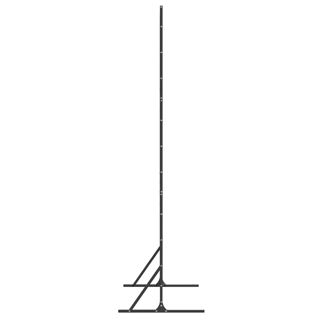 Privacy Screen Black 100 x 50 x 180 cm Steel