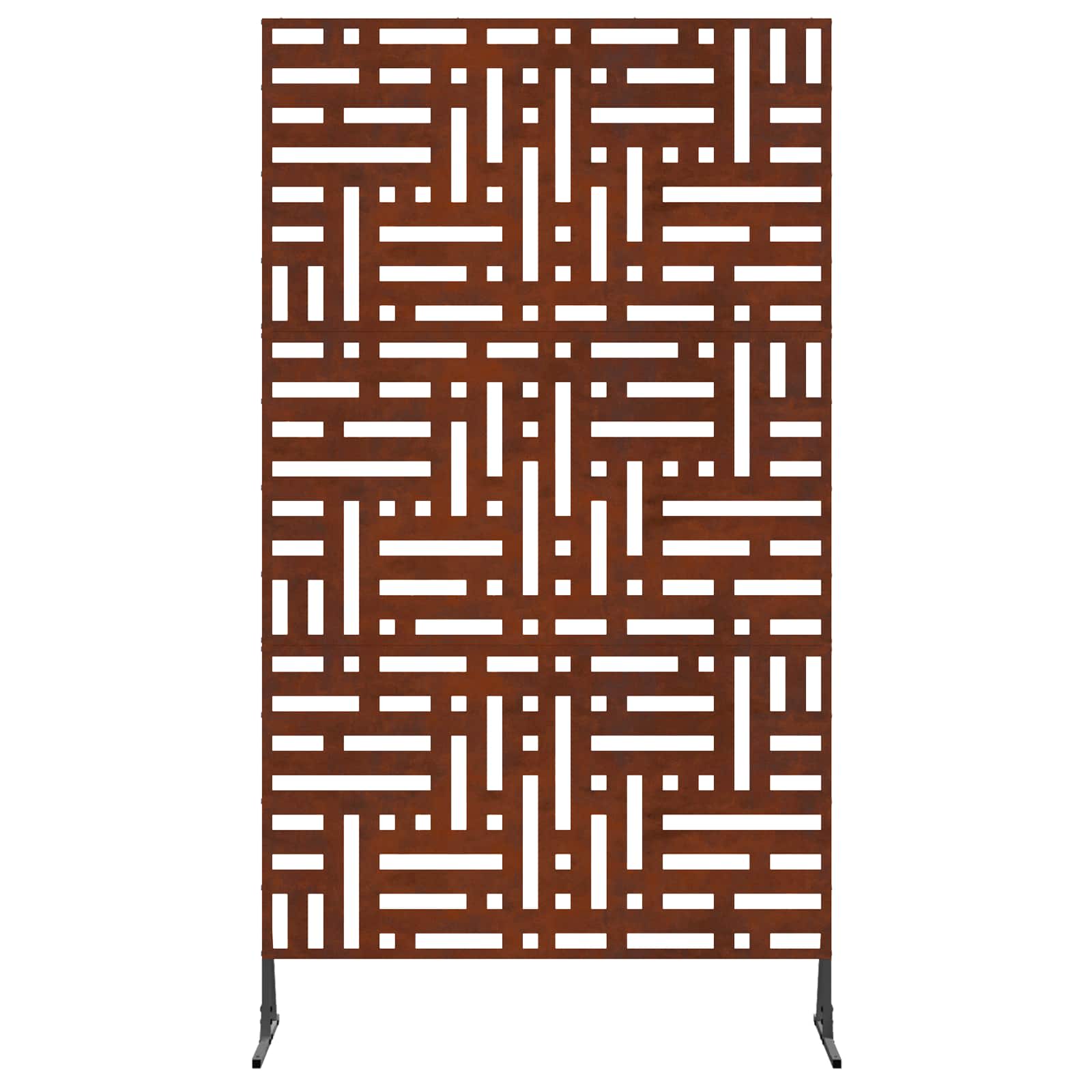 Privacy Screen Grey 100 x 50 x 180 cm Weathering Steel