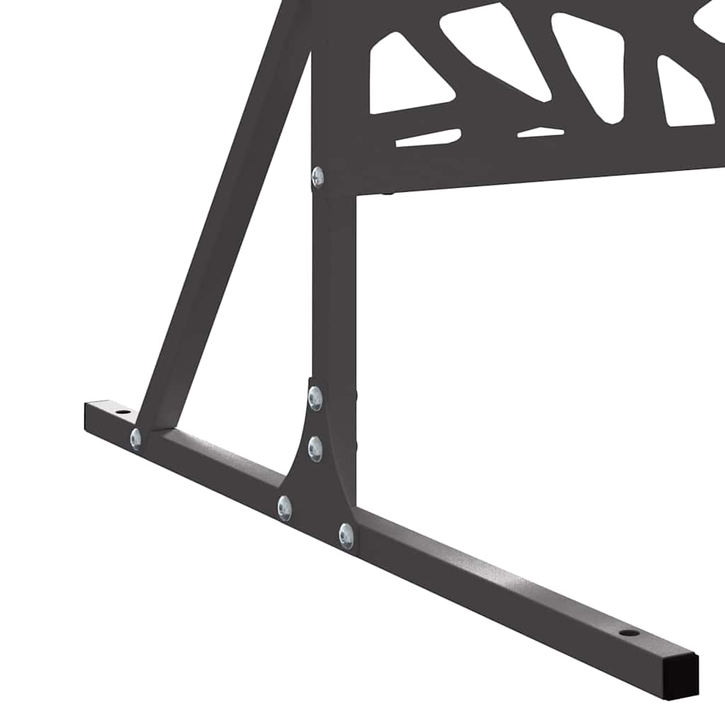 Privacy Screen 100 x 50 x 180 cm Steel Black