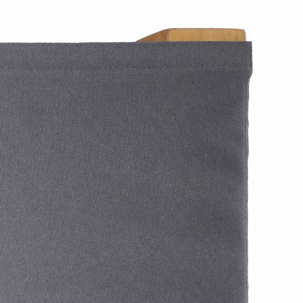 Folding Director's Chair Grey 55 x 54 x 85 cm Solid Teak Wood