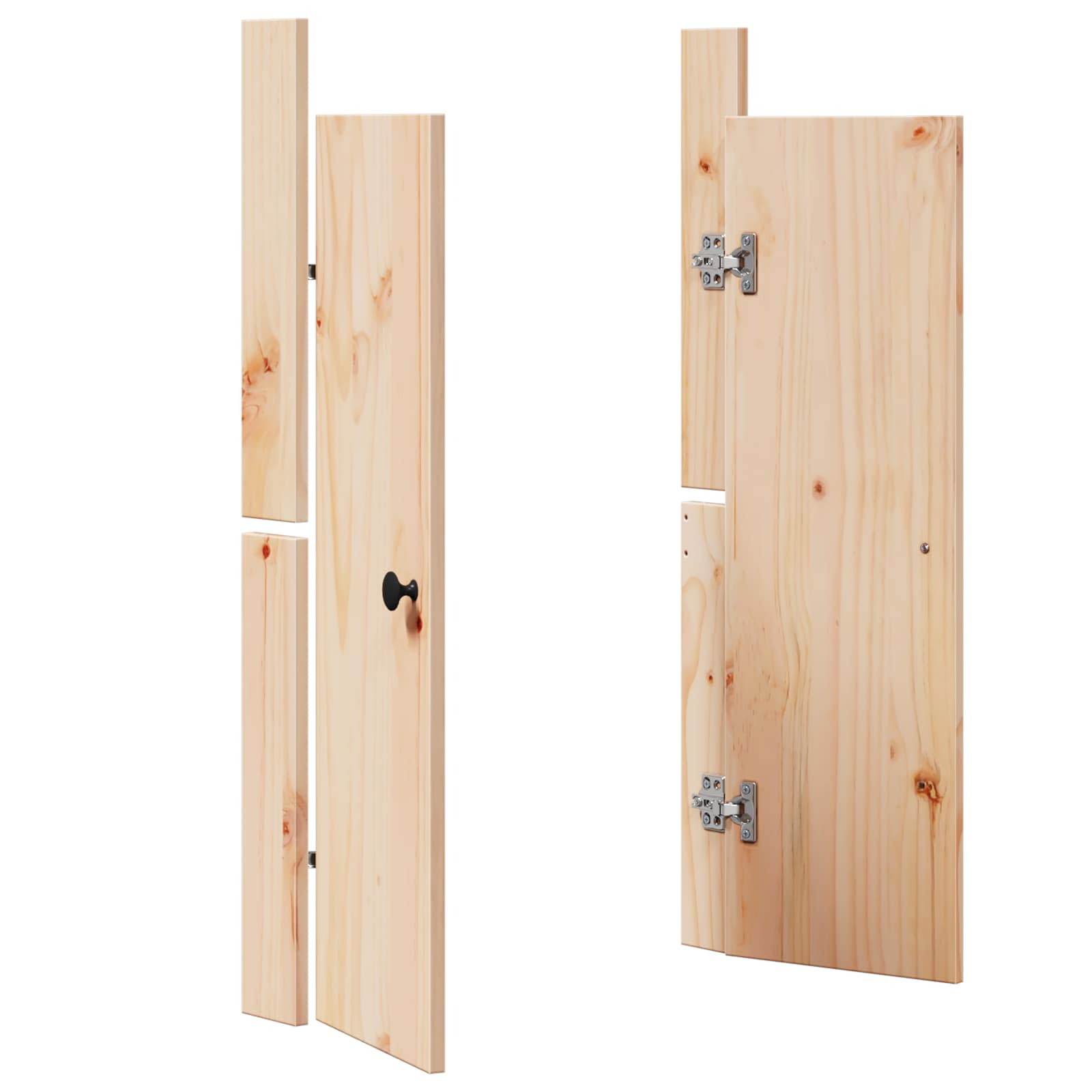 Kitchen Door MEPPEL Brown Oak 50 x 9 x 82 cm Solid Pine wood