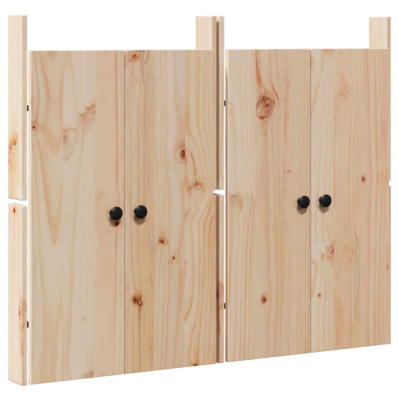Kitchen Door MEPPEL 2 pcs Cream 50 x 9 x 82 cm Solid Pine wood